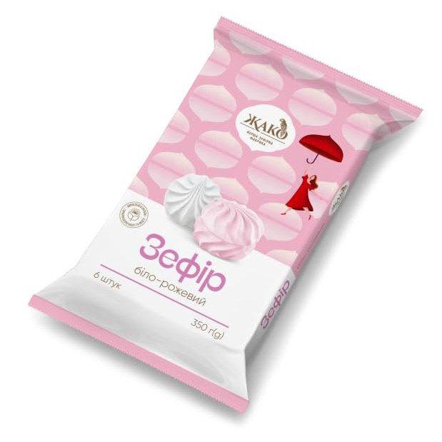 (13315) Zefir balnco rosa Zhako 350g