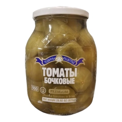 TOMATES VERDES DE BARRIL PREMIUM TR 820G